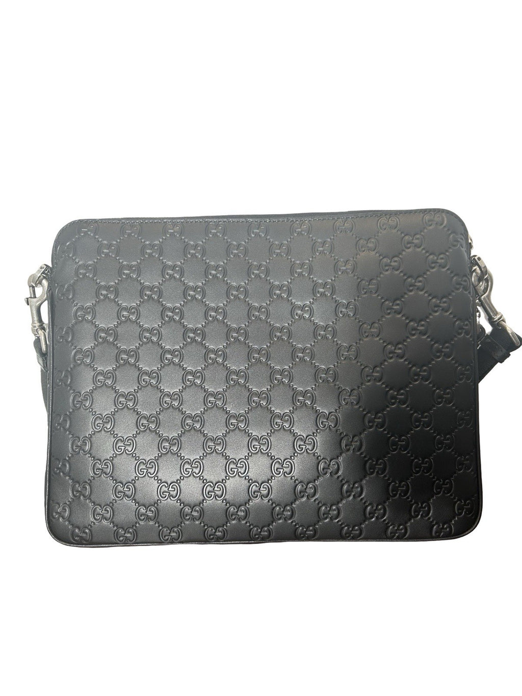 Gucci GG Emblem Medium Crossbody Bag Black
