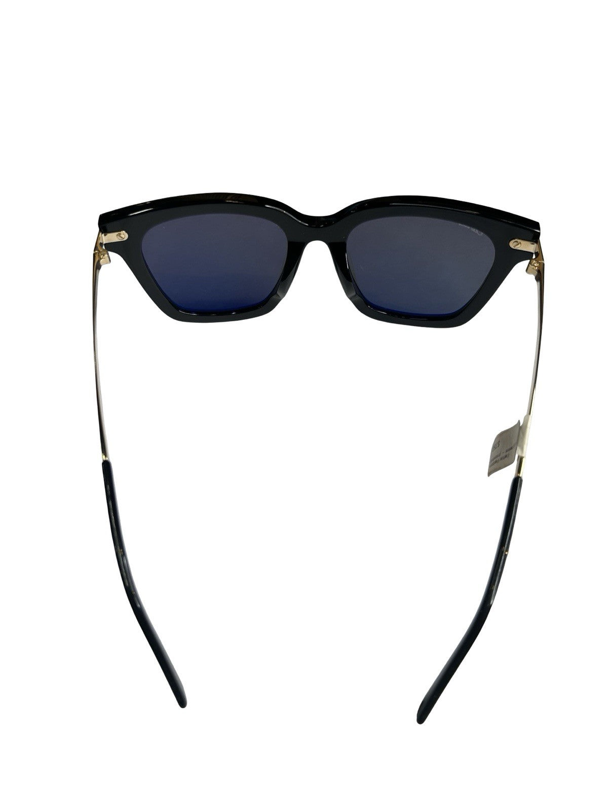 Cartier De Panthere Tinted Lens Square Black Gold Tone Hardware Size 145