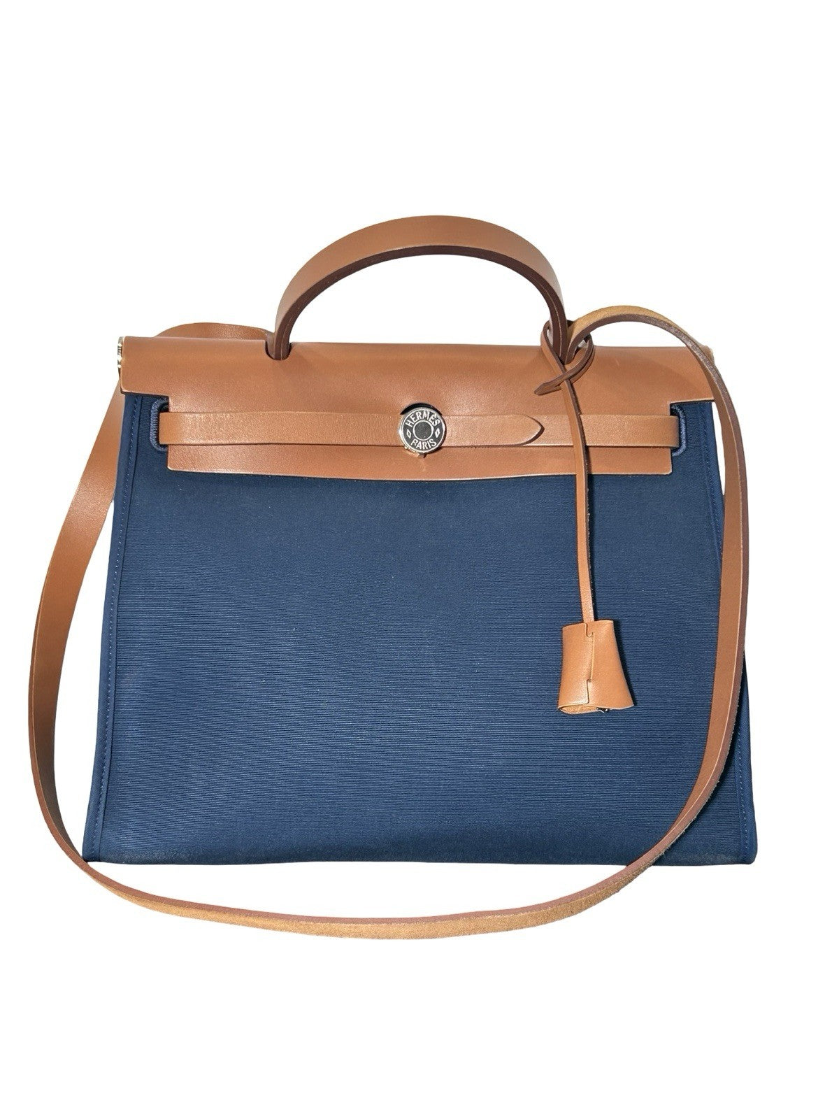 Hermes Herbag Zip Leather and Toile 31