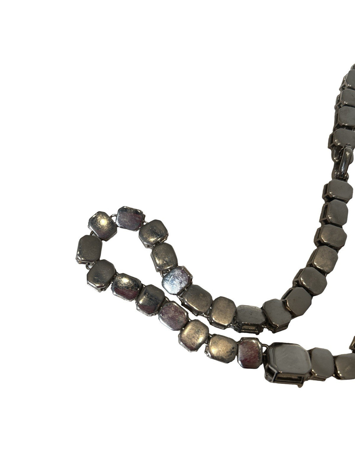 Dior Homme Crystal Choker Necklace Silver FW 2022