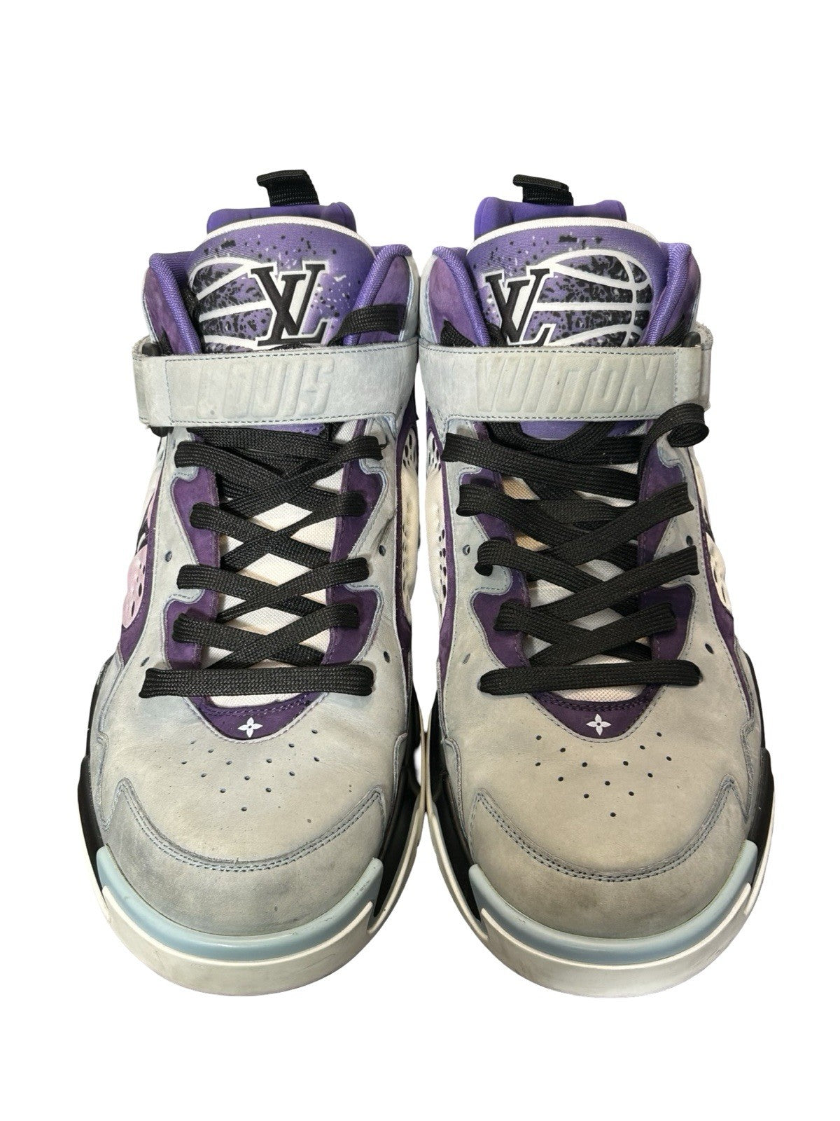 Louis Vuitton Trainer 2 High Top Sneakers Size 9.5 LV/ 10.5 Us