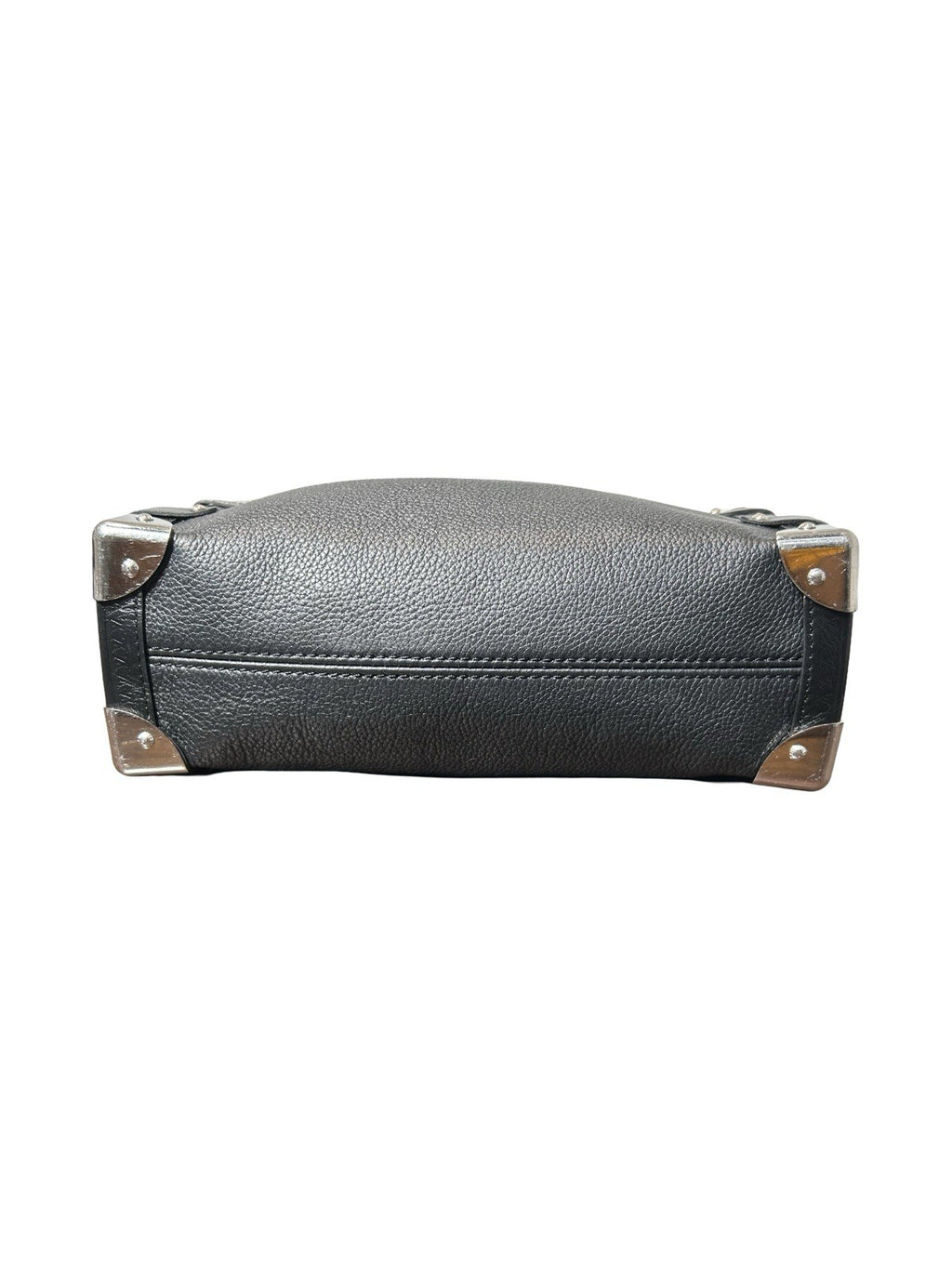 LOUIS VUITTON Calfskin Side Trunk MM Black