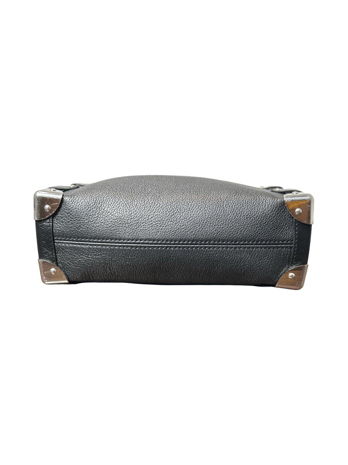 LOUIS VUITTON Calfskin Side Trunk MM Black