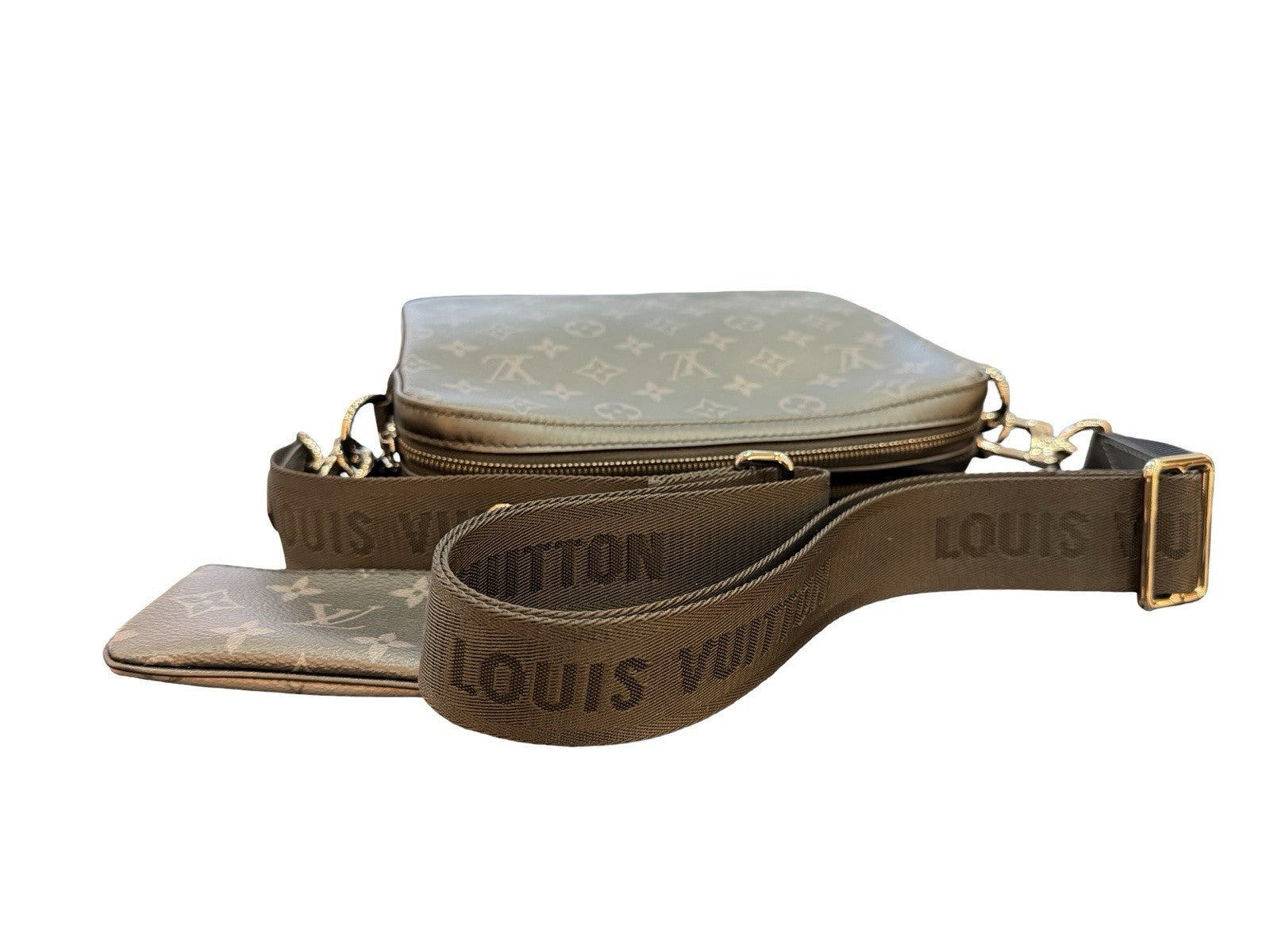 Louis Vuitton Trio Messenger Bag Reverse Monogram Eclipse Canvas