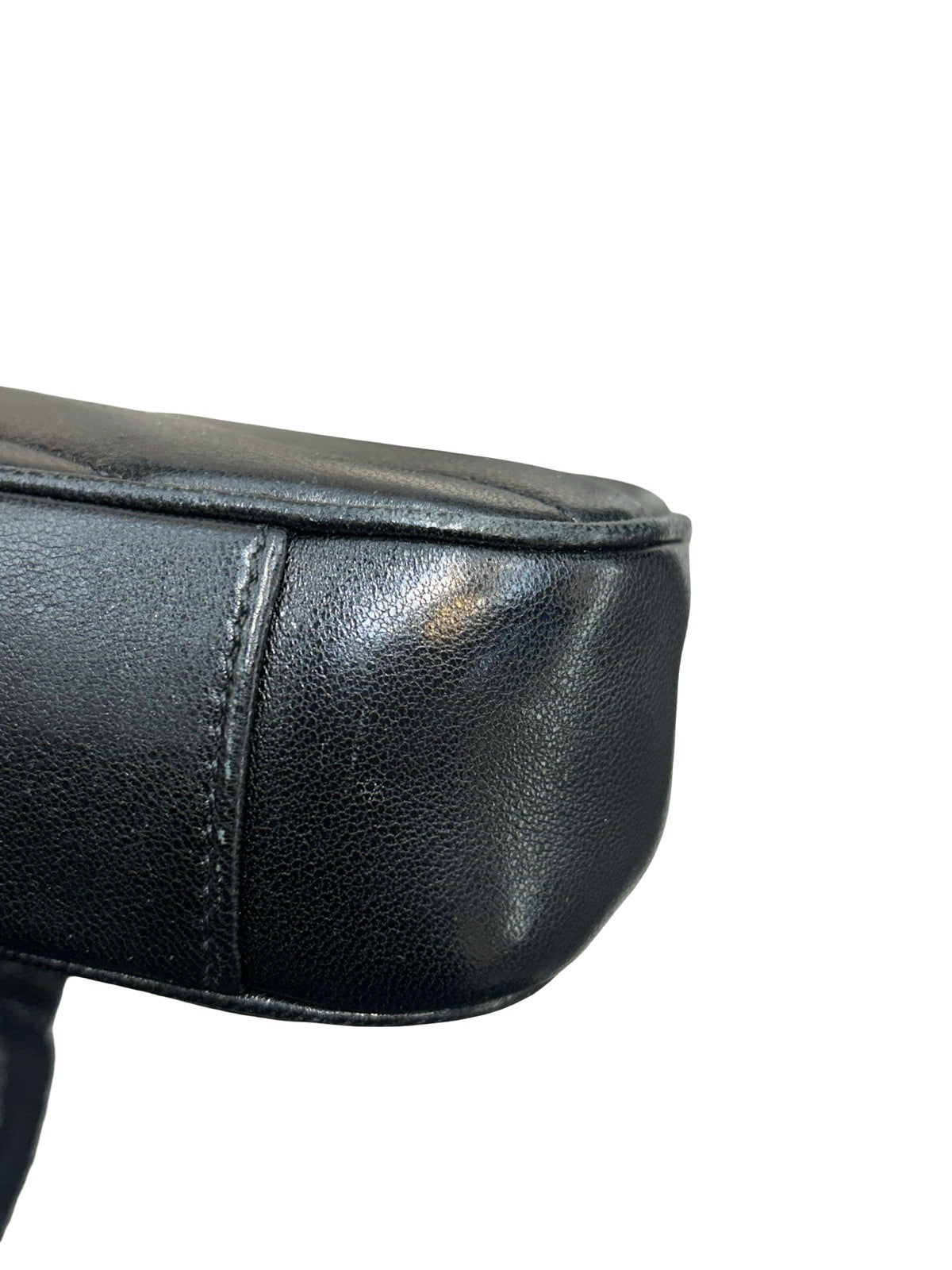 Saint Laurent Lambskin Chevron Quilted Mini Loulou Black