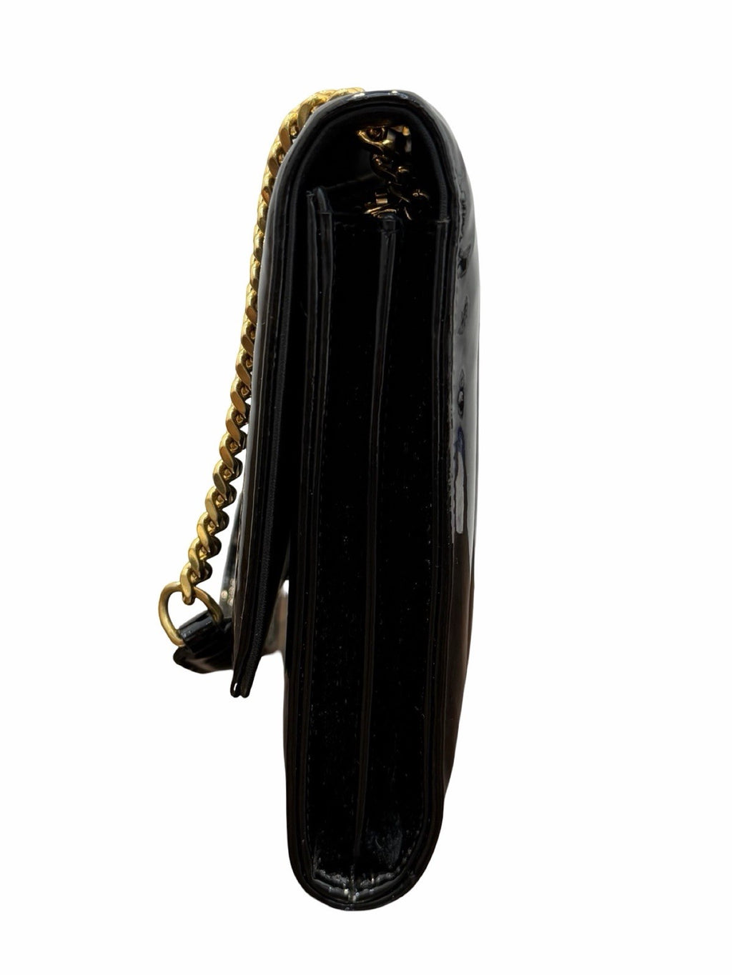 Saint Laurent  Medium Monogram Vicky Black Patent Should bag 