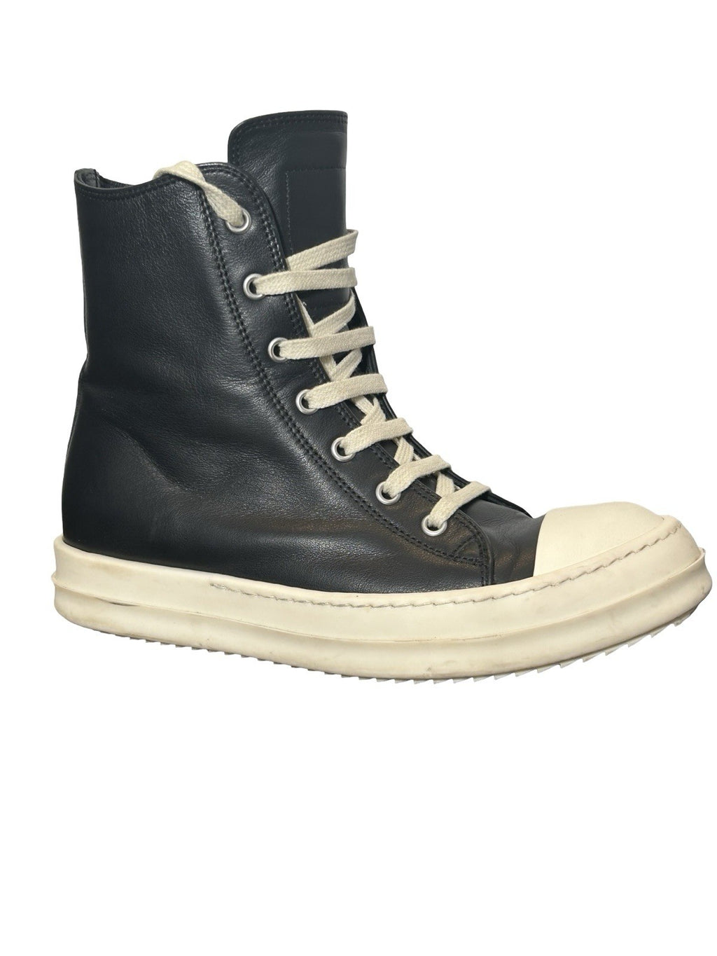 Rick Owen High-Top Leather Sneakers Size 37 EU Women