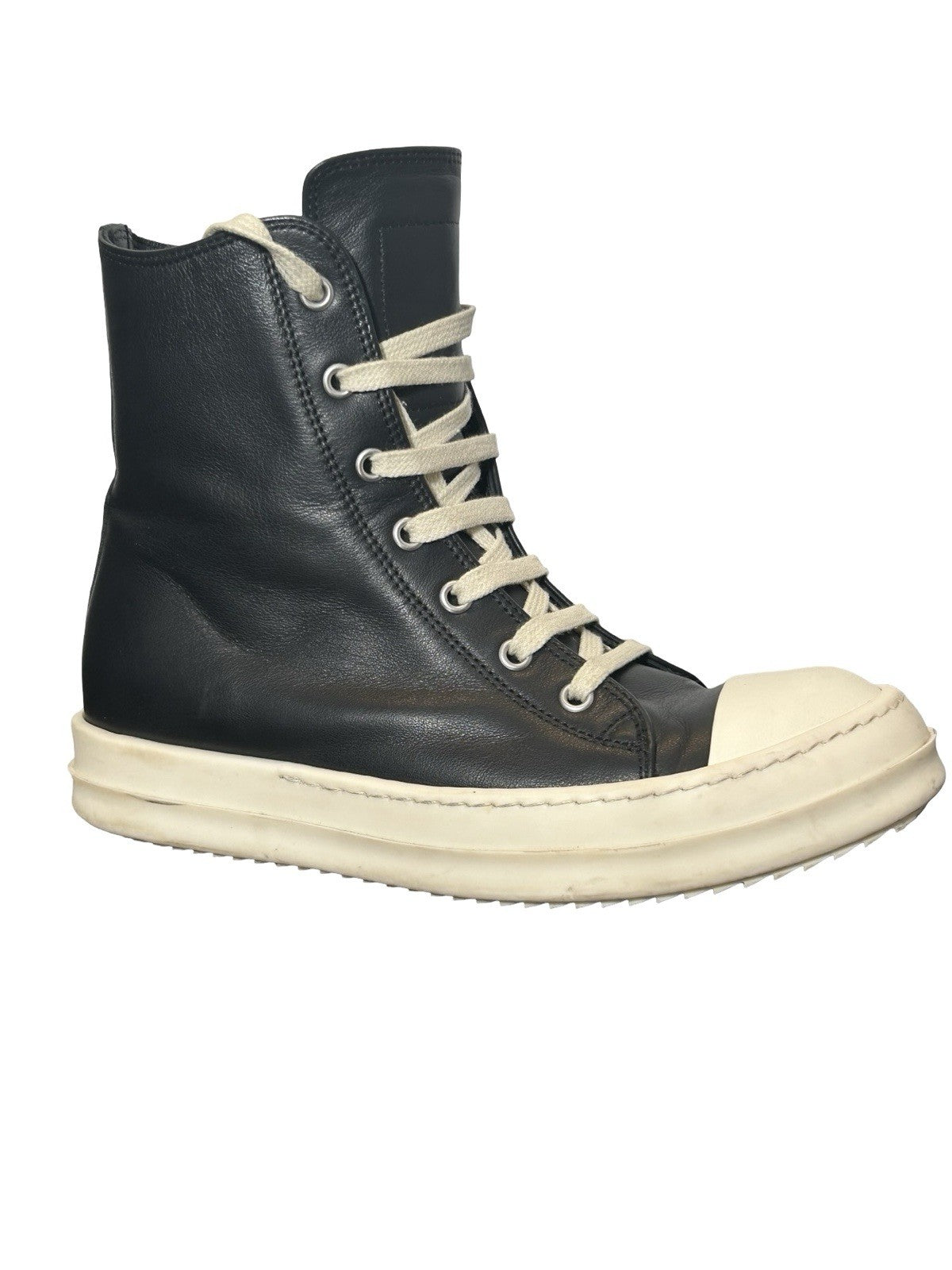 Rick Owen High-Top Leather Sneakers Size 37 EU Women