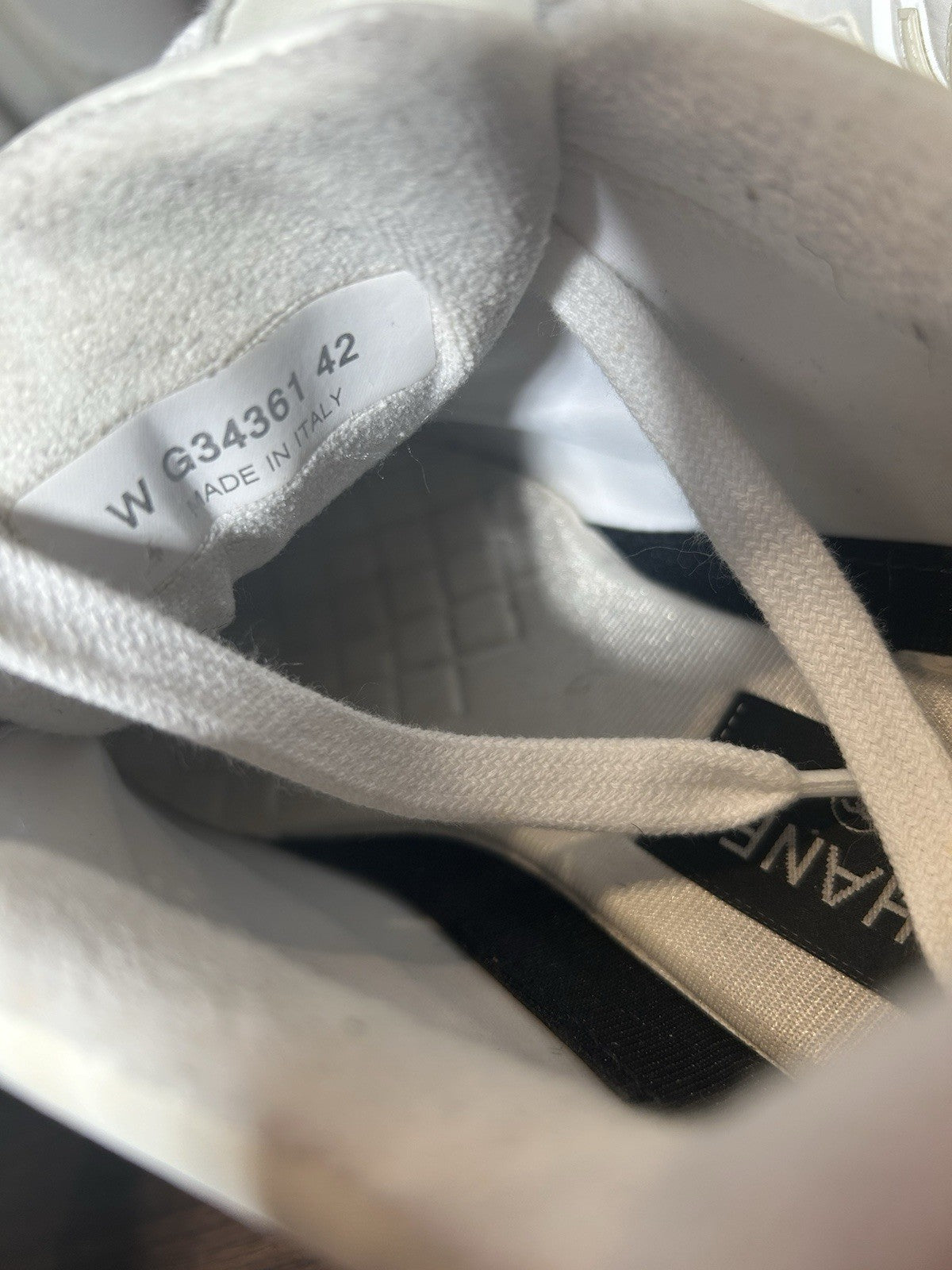 CHANEL Suede Calfskin Fabric CC Sneakers 42 White