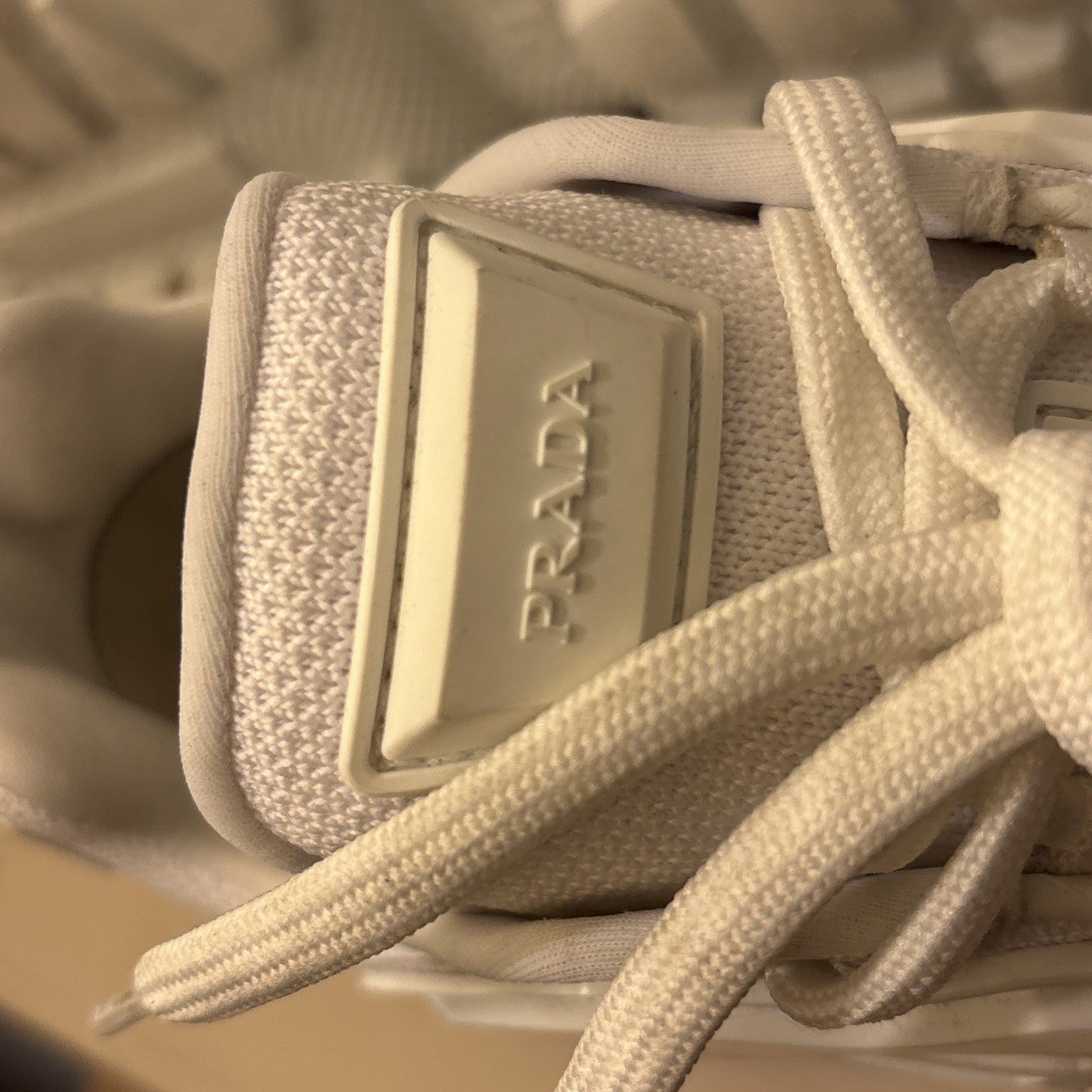 prada Cloudbust Thunder Knit Fabric Sneakers Retail $1200
