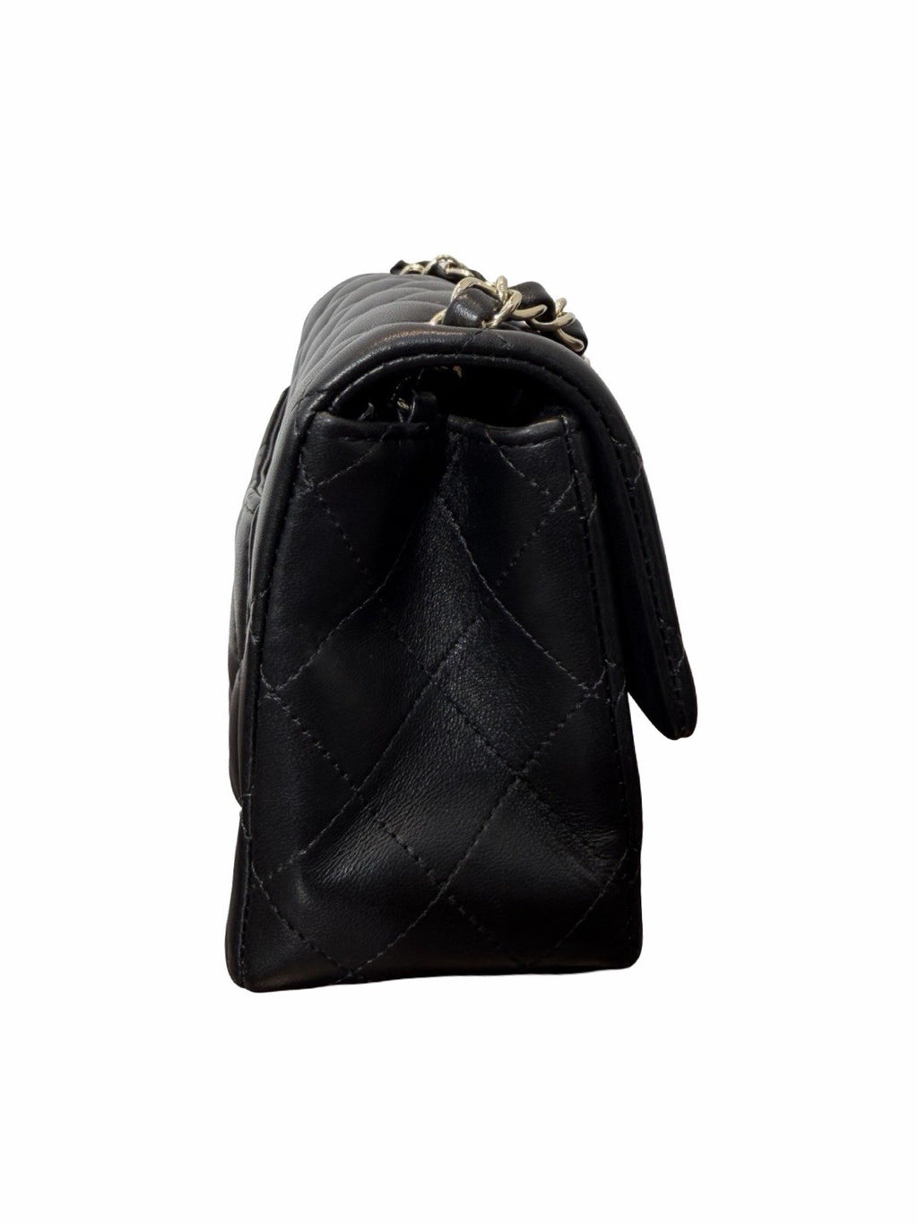 Chanel Square Classic Single Flap Bag Quilted Lambskin Mini