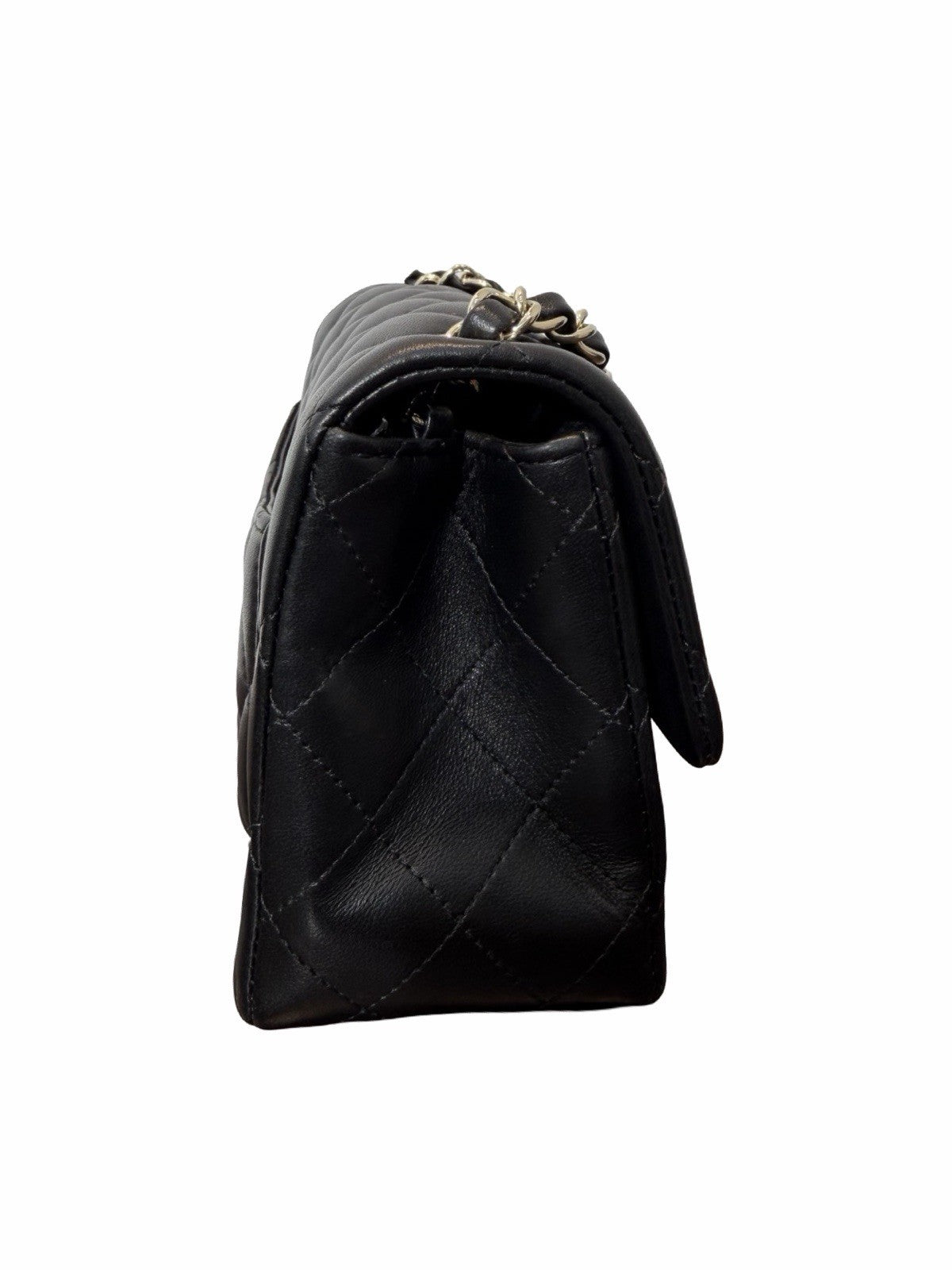 Chanel Square Classic Single Flap Bag Quilted Lambskin Mini