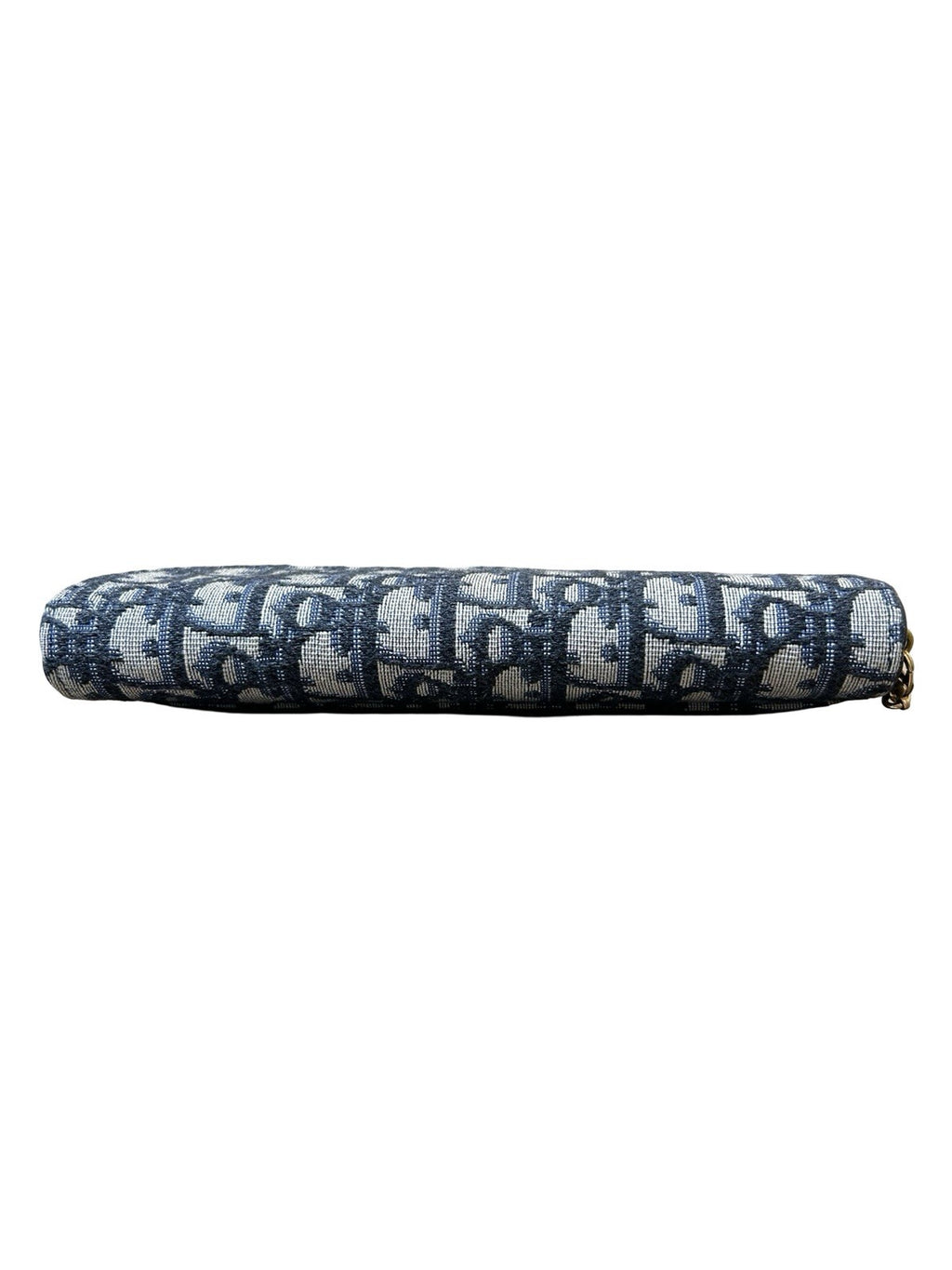 Christian Dior Oblique Jacquard Saddle Wallet on Chain