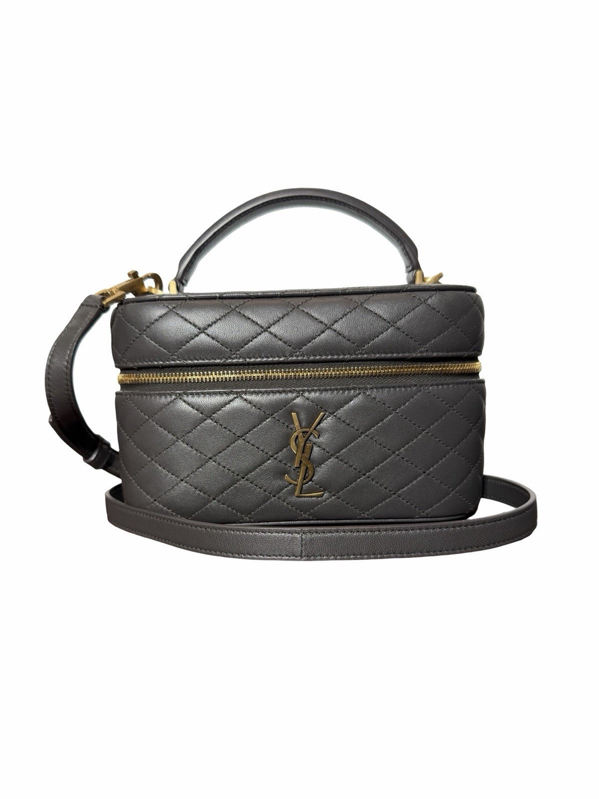 Saint Laurent YSL Gaby Mini Vanity Bag in Lambskin