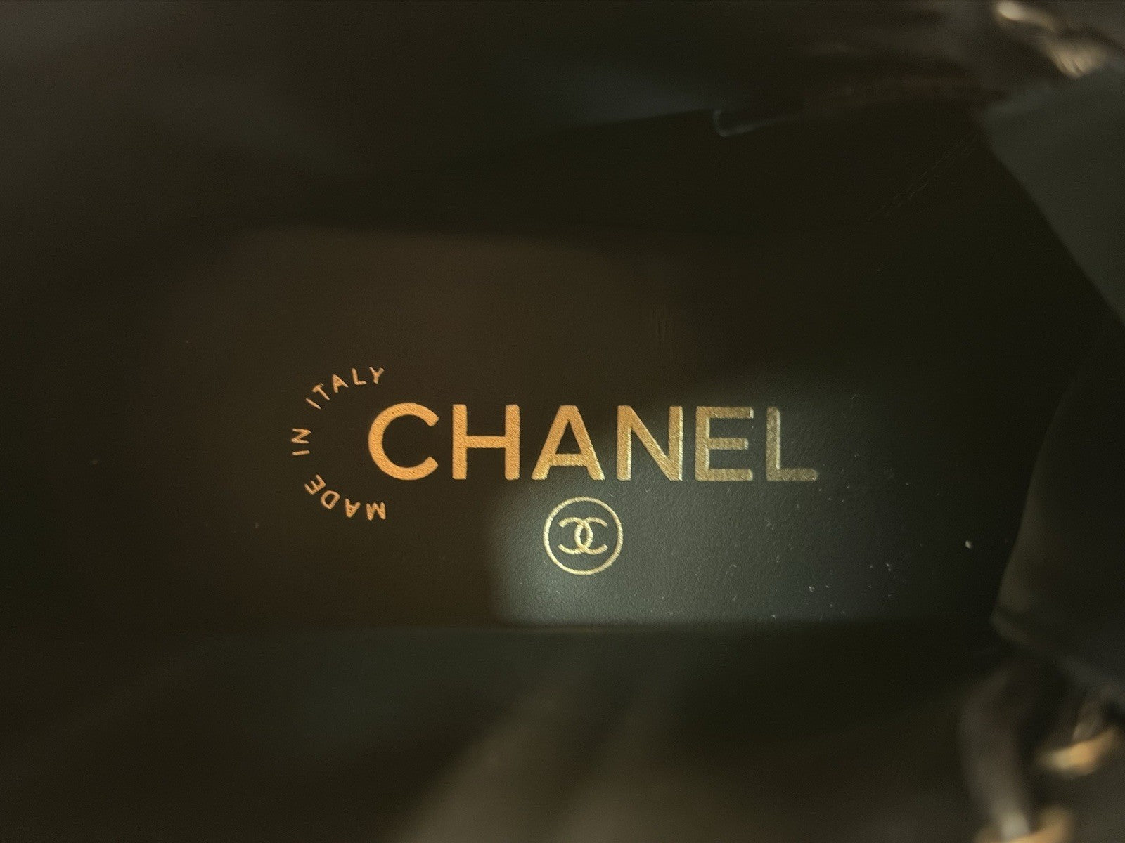 Chanel Women's CC Cap Toe Lace Up Combat Boots Fabric & Grosgrain Size 38 - US 8