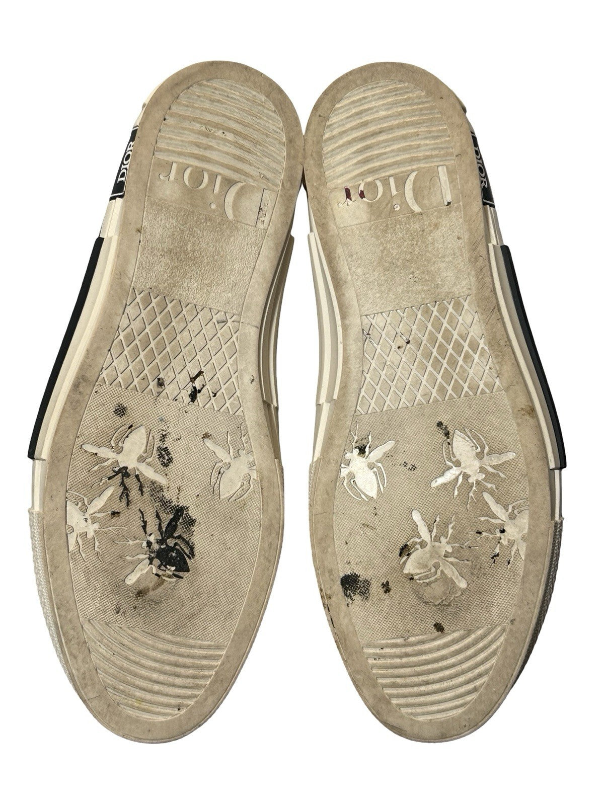 Christian Dior B23 Silver-tone high-top sneakers Size 44Eu / 10-10.5US