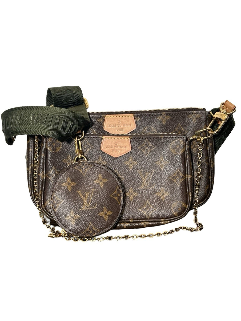 Louis Vuitton Multi Pochette Accessoires Monogram green