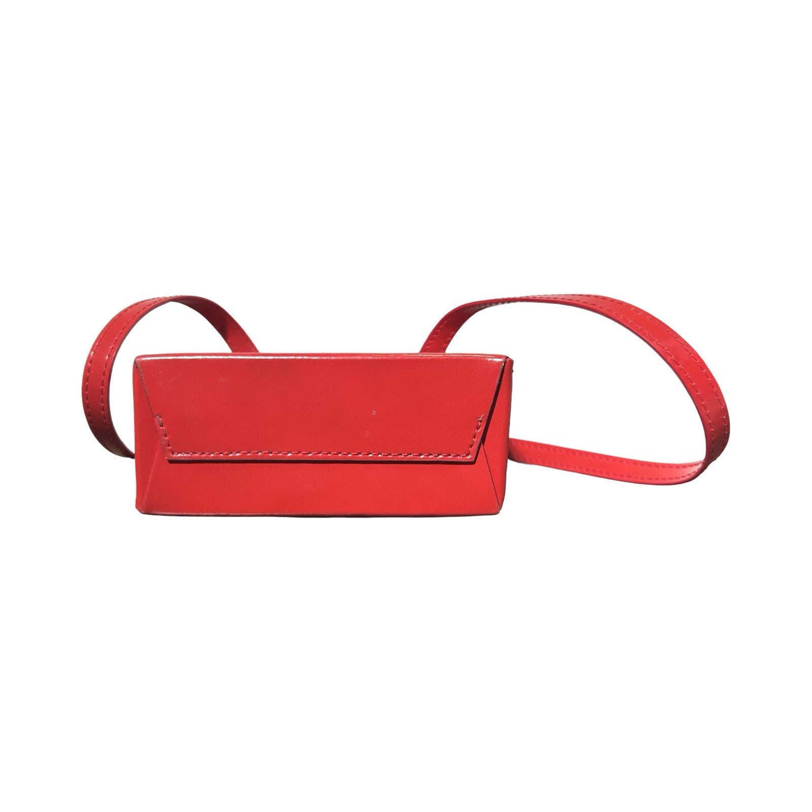 OFF-WHITE Red Leather Box Bag Mini Red/White