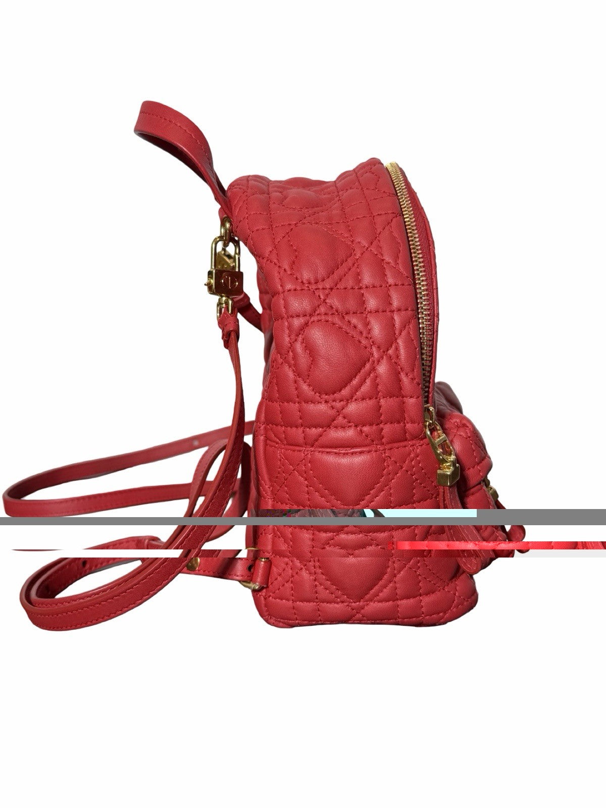 Christian Dior Cannage Heart 3Way Mini Rucksack Daypack Backpack Lambskin