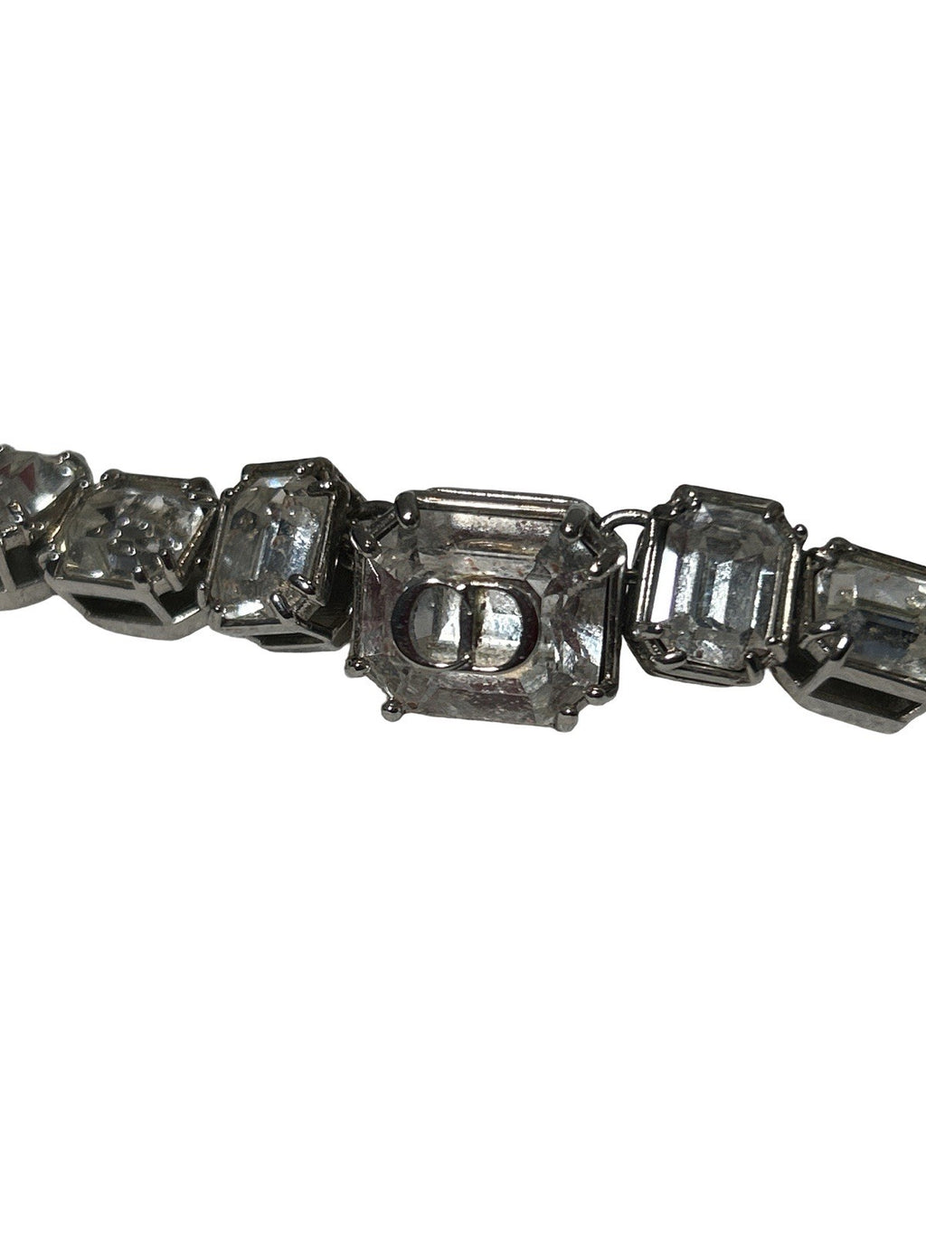 Dior Homme Crystal Choker Necklace Silver FW 2022