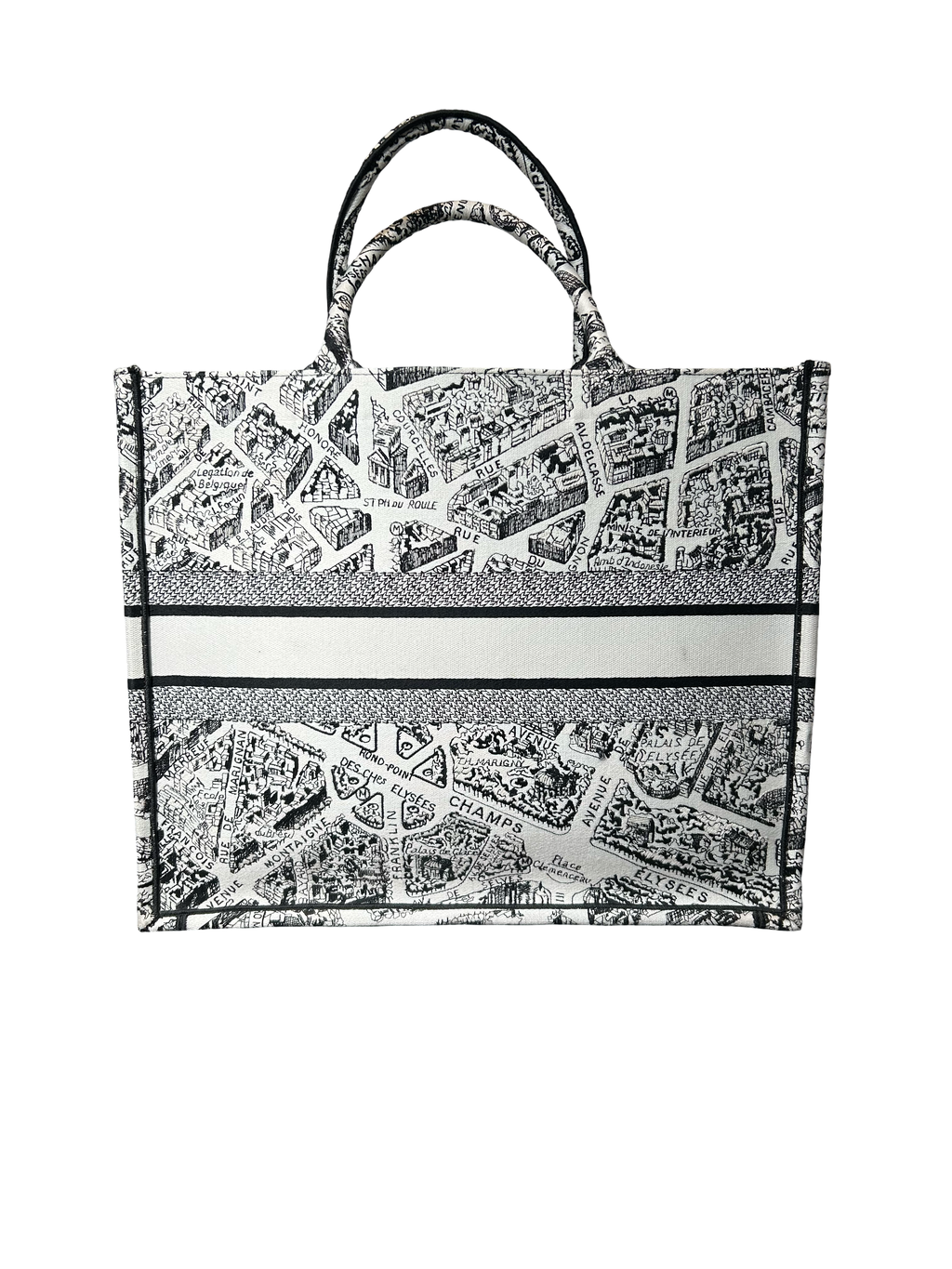 Christian Dior Canvas Book Medium Tote