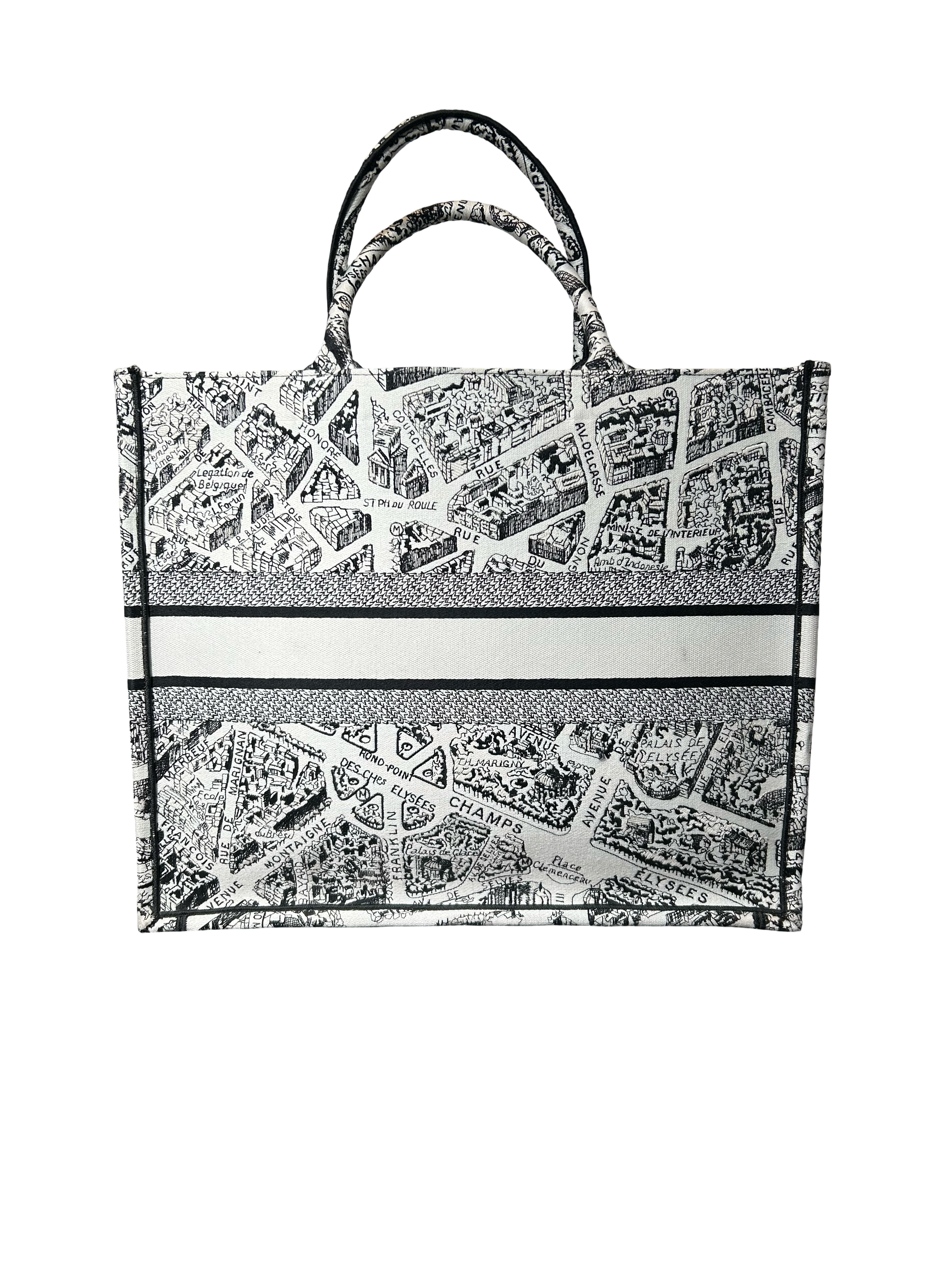Christian Dior Canvas Book Medium Tote