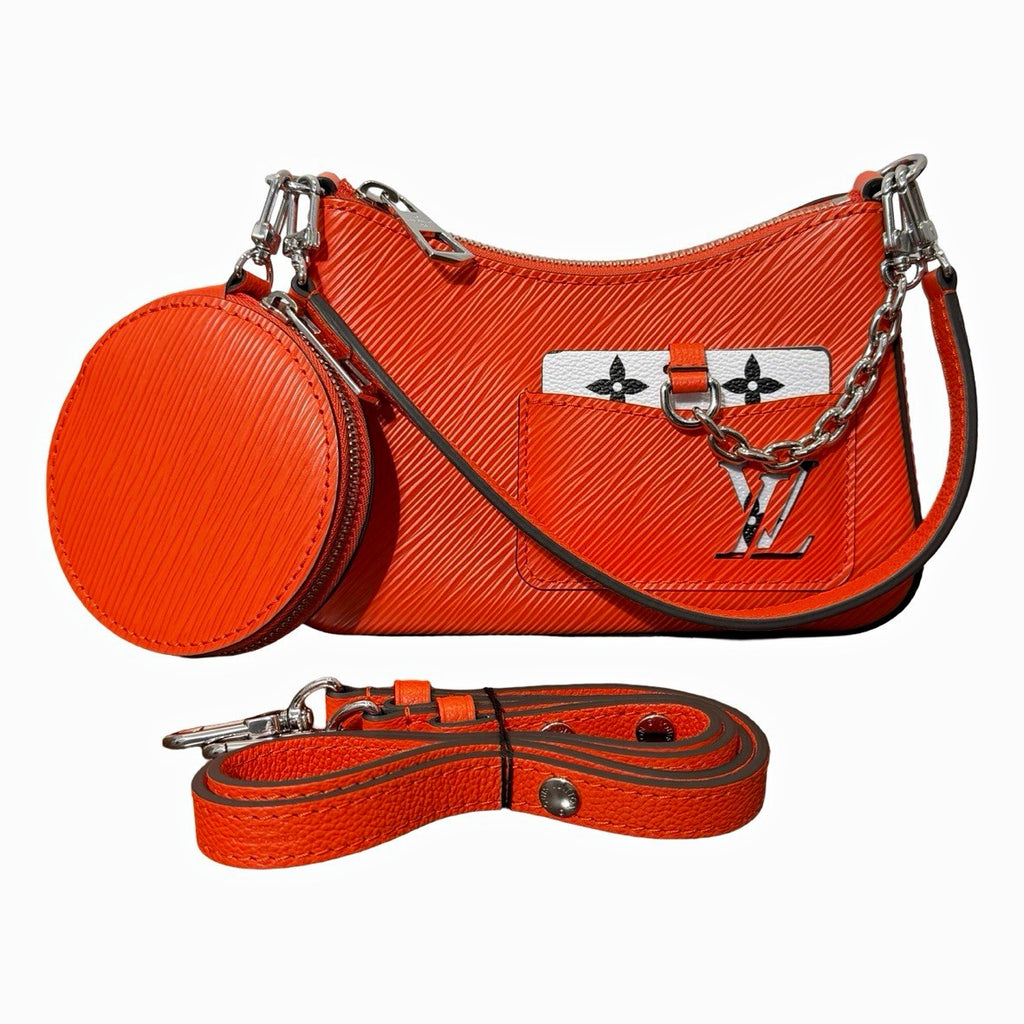 Louis Vuitton LV Monogram Marellini Orange Shoulder Bag 