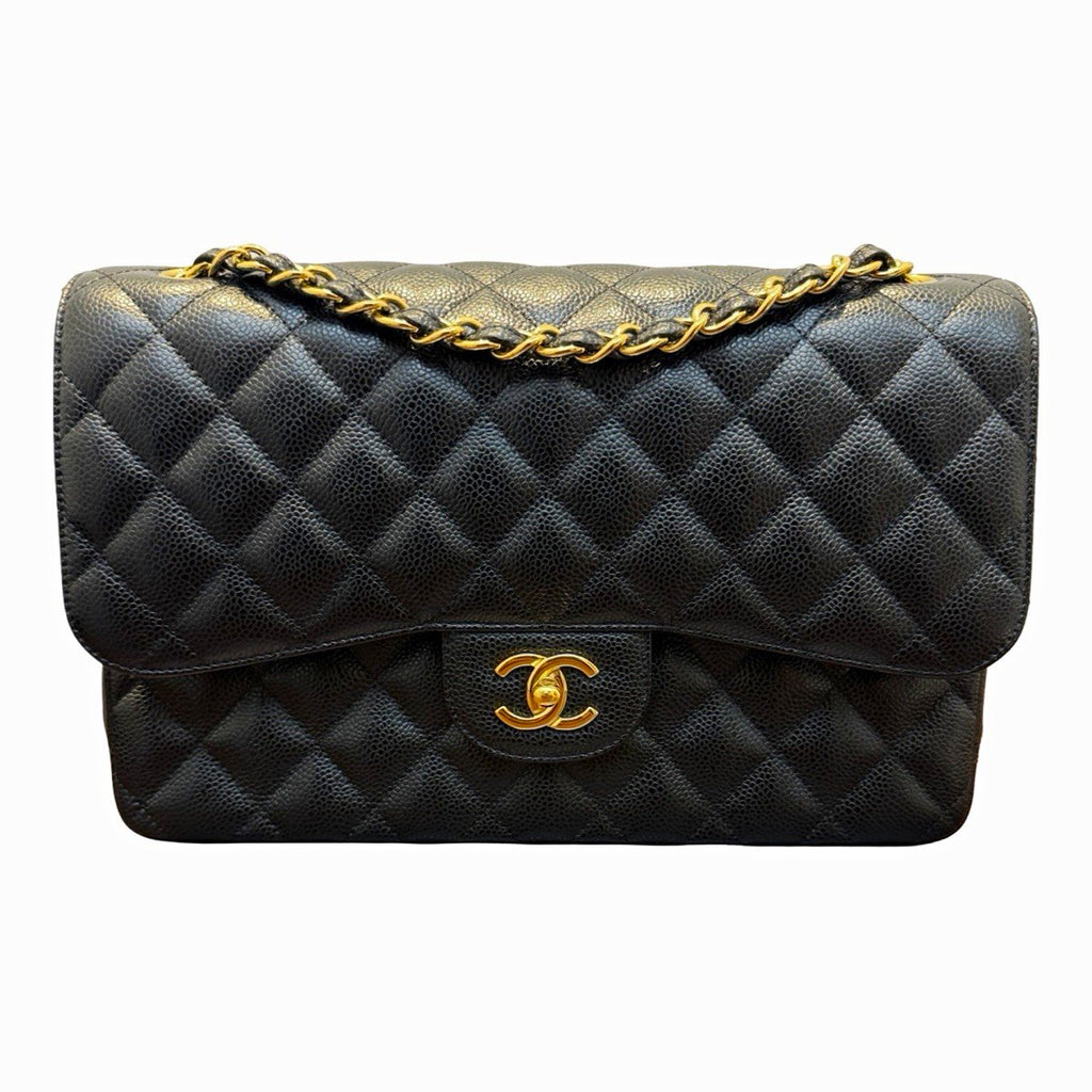 Chanel Black Classic Jumbo Shoulder Bag