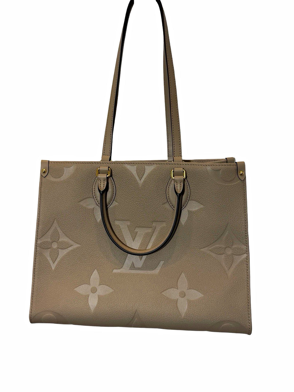 Louis Vuitton OnTheGo Beige Monogram MM Shoulder Bag