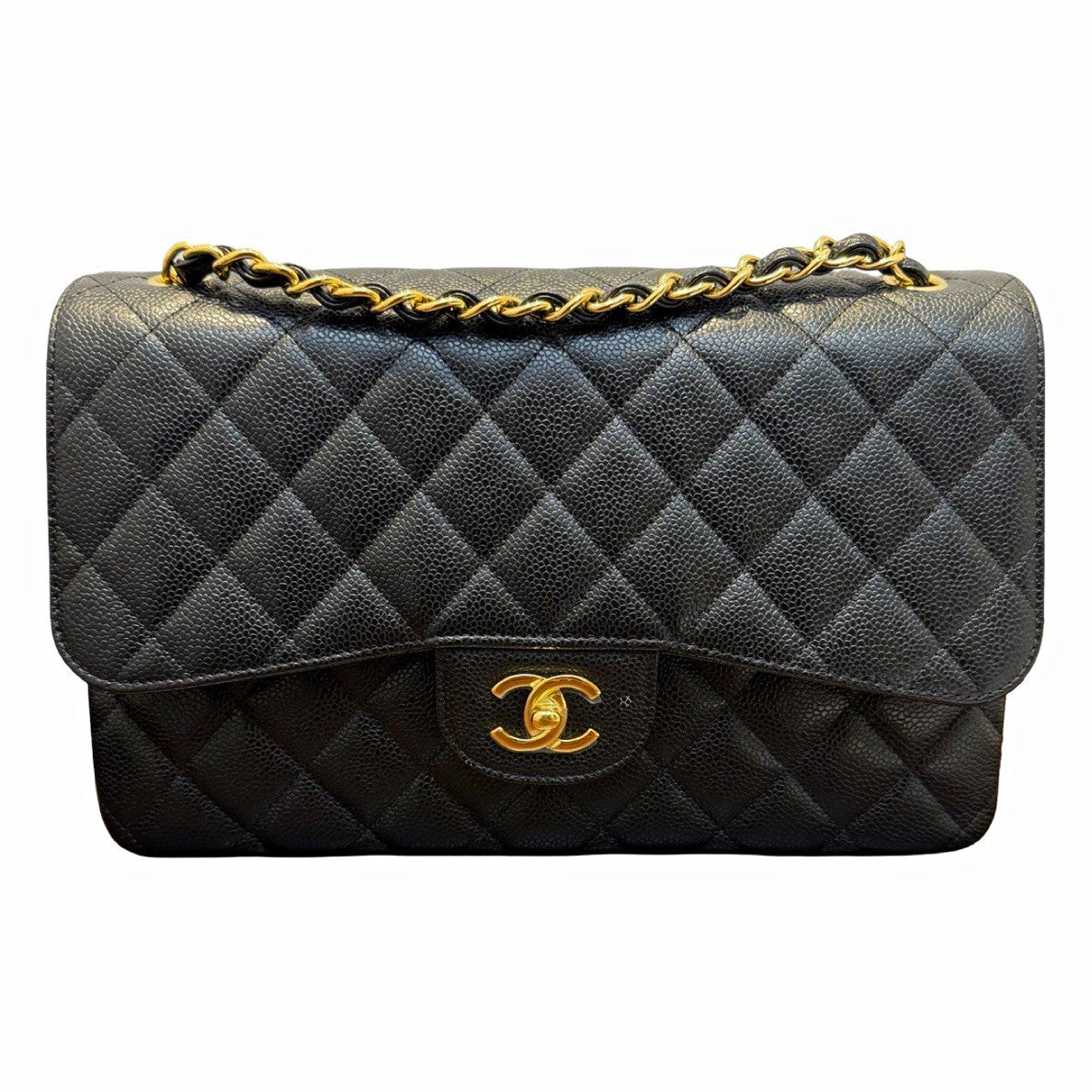 Chanel Classic Jumbo Double Flap Black Shoulder Bag