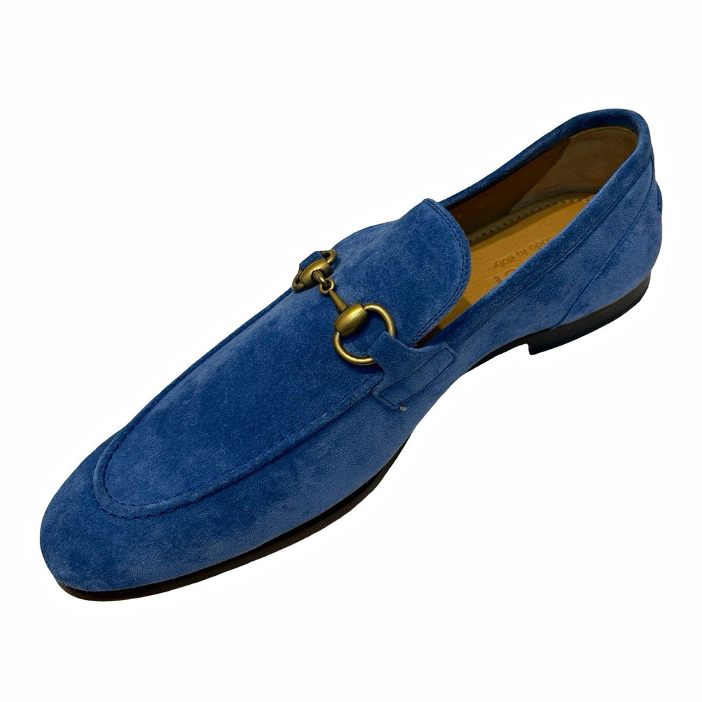 Gucci  Horsebit Accent Suede Loafers  Size-9