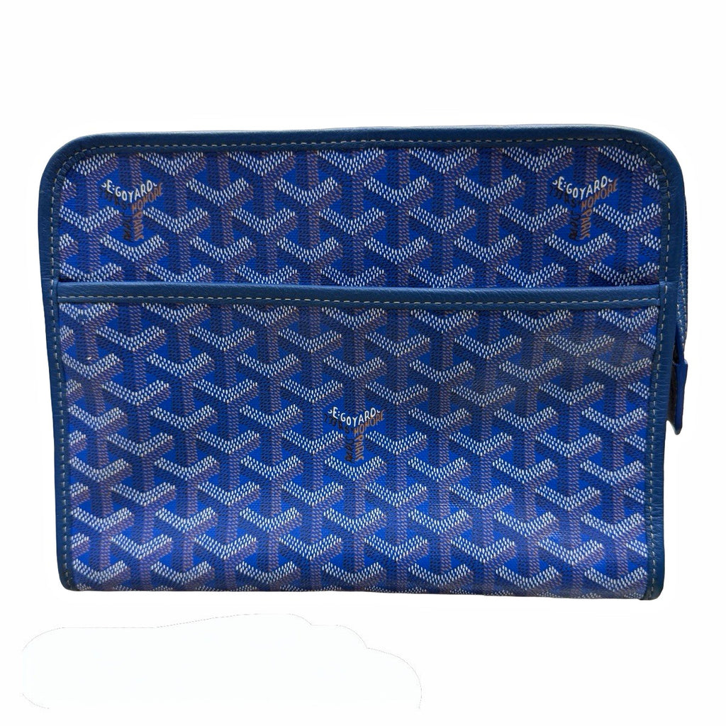 Goyard Goyardine Jouvance Toiletry Pouch Sky Blue MM