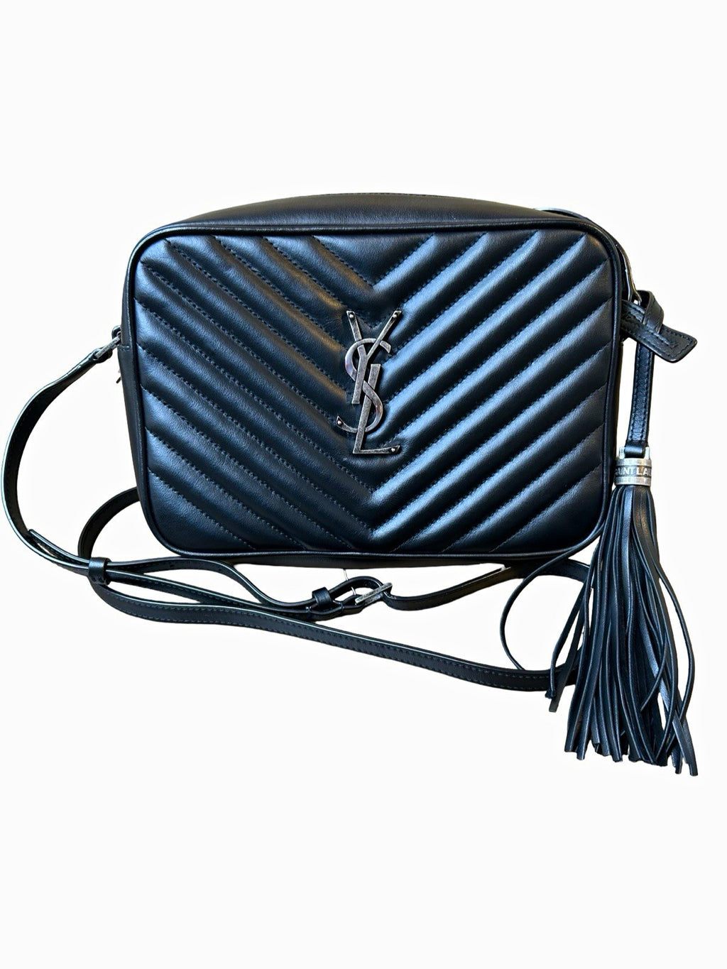Saint Laurent YSL Lou Lou Black Camera Bag Crossbody Bag
